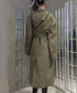 Asymmetric Belted Coat